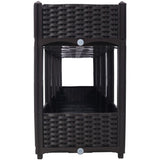 Planter Raised Beds - Elevated Planter Garden Box with Drainage Plug Raised Garden Beds for W465P187520