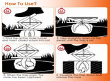 Powerful Mole Snap Trap - Thickened Waterproof Metal, Easy Foot-Step Setup, Humane Instant Kill, 81737010