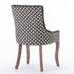 ZUN A&A Furniture, Ultra Side Dining Chair, Thickened fabric chairs with neutrally toned solid wood W1143P154100