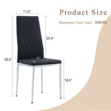 Modern Style Dining Chairs Set of 6 in Black, Essential for Minimalist Homes.Meeting Family Dining W2920P284970