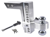 Adjustable Trailer Hitch Fits for 2.5-Inch Receiver, 10-Inch Drop/Rise Hitch 18,500 LBS, 2" and 78979930