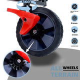 150L Collapsible Wagon Cart Foldable, Utility Garden Wagon with 360lbs Weight Capacity, Heavy Duty W321P269221