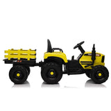 ZUN Ride on Tractor with Trailer,12V Battery Powered Electric Tractor Toy w/Remote Control,electric car 75043347