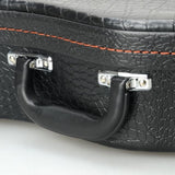 23" Concert Python Pattern Leather Ukulele Case Black 19272684