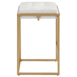 Beige and Gold Square Counter Height Stools B062P145674
