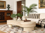 Irregular Coffee Table with flip top and hidden storage compartment W3040P455723