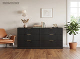 Modern 6-Drawer Dresser, Chest of Drawers for Bedroom, Living Room, Hallway, and Entryway - Large W409P307525