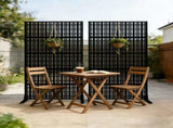 Metal Screens 72" H x 43.3" W Outdoor and Indoor Divider with Freestanding Decorative W1586P455078