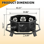 ZUN 43-inch outdoor fire pit 85566616