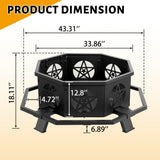 ZUN 43-inch outdoor fire pit 85566616