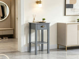 Gray 2-Pack 2-Tier Side Tables Nightstand with Open Shelf for Living Room End Table Decor 62738037
