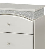 Platinum 2-drawer Nightstand B062P181314