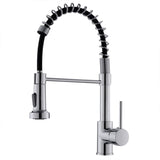 Commercial Black Kitchen with Pull Down Sprayer, Single Handle Single Lever Kitchen Sink W1932P338775