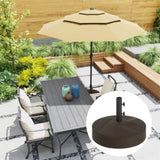 Brown Heavy Duty Outdoor Umbrella Stand Base with Stand 74817963