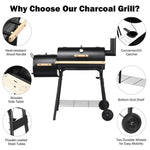 ZUN Outdoor Black BBQ Grill 90672802