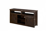 ZUN Farmhouse Barn door TV Media Stand Modern Entertainment Console for TV Up to 65" with Open and W2275P149122