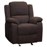 Brown Pillow Top Arms Glider Recliner B062P184512