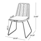 DEJA CHAIR,2PCS with 2 Cushions,Gray N762P240764E