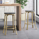 ZUN COUNTER STOOL 2pcs/set 59130.00BLKBRS