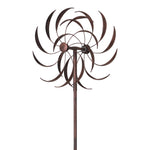 ZUN 79" High Wind Spinners Outdoor, Wind Sculpture with Metal Stake, 360 Degrees Windmill for Yard, W2181P195994