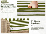 Outdoor Loveseat Cushion Set, 48 x 24 inch, Water Repellent Patio Furniture Cushions Replacement 98887834