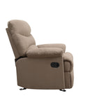 Light Brown Recliner with Pillow Top Armrest B062P215432