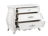 Opulence Modern Style 3-Drawer Night stand Made with Wood in Pearl White B009P240963