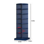 ZUN Blue 360 Rotating shoe cabinet 7 layers W1320P165030