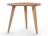 Faux Wood and Rubberwood End Table, Natural 07091647