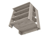 Cabinet 30" H, Four Shelves, Vertical, Light Gray B097133247