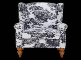 Coffee Table & Armchair Set,Vintage Luxury Style, high-back reading chair & 65092679