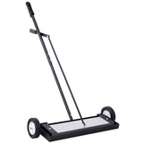 24'' Rolling Magnetic Pick-Up Sweeper, Heavy Duty Push-Type with Release, for Nails Needles Screws W46577094