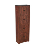 Tall Storage Cabinet with 8 Doors and 4 Shelves, Wall Storage Cabinet for Living Room, Kitchen, W1693111252