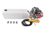 Hydraulic Power Unit 8 Quart Double-Acting Hydraulic Pump 12V DC 1.6KW 3200 PSI for Dump Trailer, 02328386