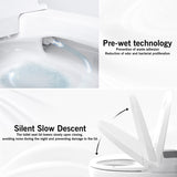 Smart Toilet Bidet Combo with Foot Sensor Open Cover/Seat, LED Display, Self-Cleaning Nozzle, Heated W1219P232246