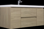 ZUN 48" Floating Bathroom Vanity with Sink, Modern Wall-Mounted Bathroom Storage Vanity Cabinet with W1573P152702