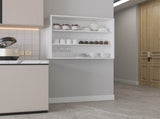 Wall Shelf 30" H, 3 Shelves, White B097P250901