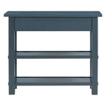 ZUN TREXM Retro Console Table with Drawer and Two Sturdy Shelves for Entryway, Living Room N715P195561M