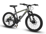 24 Inch Mountain Bike Boys Girls, Steel Frame, Shimano 21 Speed Mountain Bicycle with Daul Disc 71881206