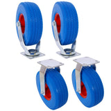 4PCS 10IN CASTER FLAT FREE WHELL, X-Large Flat Free Casters , Swivel Plate, W465130454