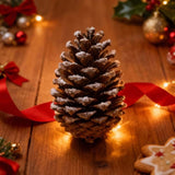 2FT Flocked Christmas Tree with Pot Base 189 Tips 30 Warm White LED Lights PEPVC Artificial Plant 71968326