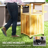 Outdoor Bar Cart Grill Table 01747116