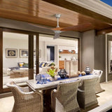 60 Inch Indoor Modern Ceiling Fan With 6 Speed Remote Control 3 Solid Wood Blade For Living Room W934102578