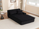 Left Armrest Chaise Lounge Chair Upholstered Sofa Bed No Assembly Required,Oversized Sleeper Chair W1170P333285