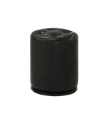 1pc Glam Contemporary Upholstered Round Swivel Vanity Stool Button Tufted Seat Black B2741P322610