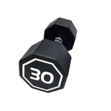 30LBS APOLLO IR3920 Premium Octagonal Dumbbell, Large Numbers, Hard Chrome Plated Handle Dumbbells 17847312