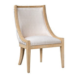 ZUN Upholstered Dining Chair with Nailhead Trim B035P256569