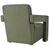 ZUN Mirod Sleek Right-Angle Armrests, Ergonomic Lumbar Support, Square Wooden Block Legs, Inclined Seat N760P193221C