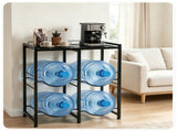 Vertical Stackable Water Jug Stand Holds Four 18.9L 5 Gallons, Multi-Functional Metal Water 32358110