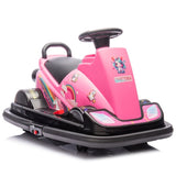 ZUN 12V Kids Ride On Motor Bumper Car,integrating system,Rotate 360 degrees in place,Collision triggers W1396P178742